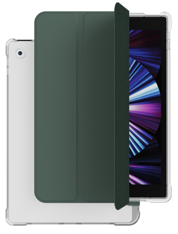 Фото Чехол защитный VLP Dual Folio для iPad 7/8/9, темно-зеленый Фото Чехол защитный VLP Dual Folio для iPad 7/8/9, темно-зеленый
