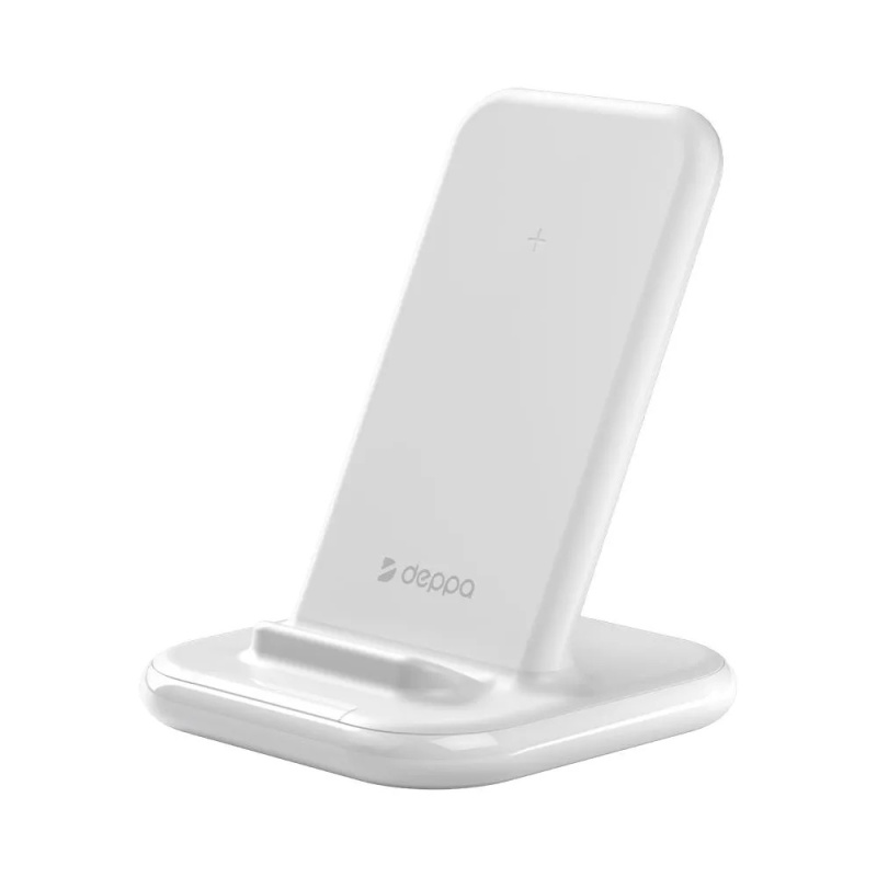 Фото Беспроводное зарядное устройство Deppa QI Fast Charge 15W, белый Фото Беспроводное зарядное устройство Deppa QI Fast Charge 15W, белый