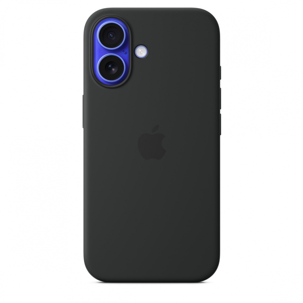Фото Чехол Apple для iPhone 16 Silicone with MagSafe, черный Фото Чехол Apple для iPhone 16 Silicone with MagSafe, черный