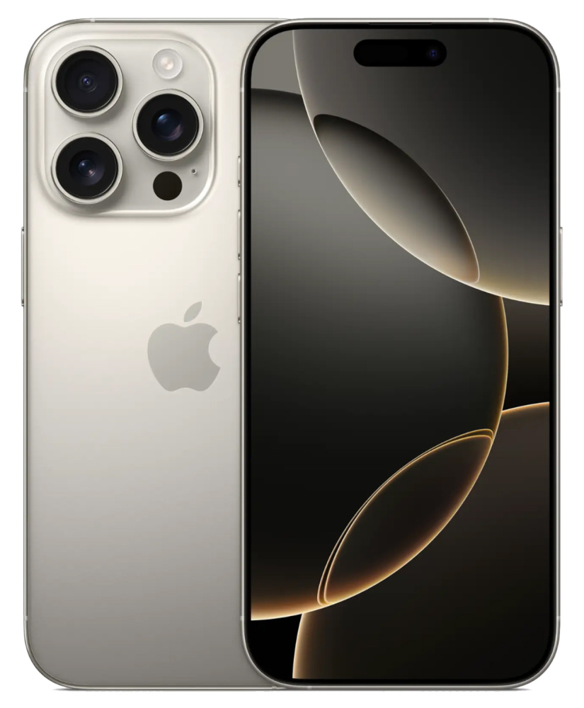 Фото Apple iPhone 16 Pro, 1 ТБ, Титановый бежевый На фото изображено Apple iPhone 16 Pro, 1 ТБ, Титановый бежевый