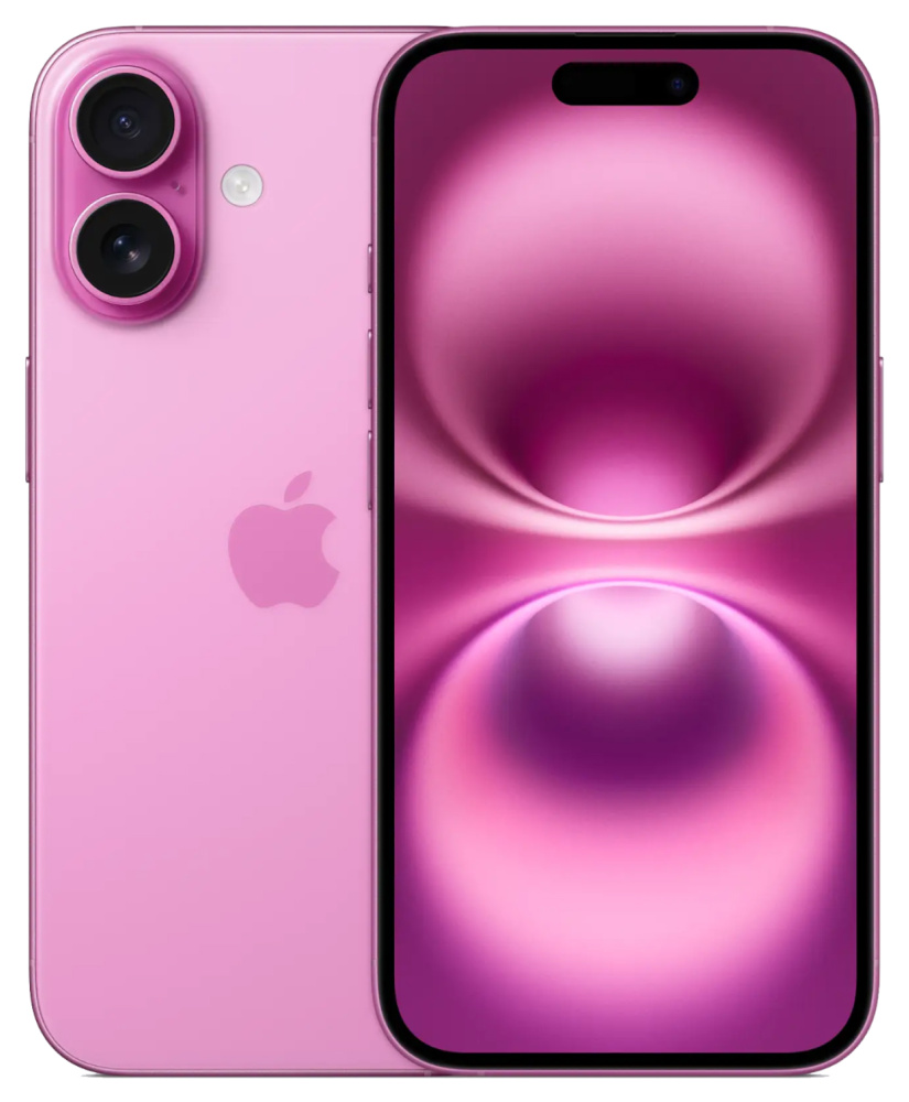 Фото Apple iPhone 16, 512 ГБ, Розовый На фото изображено Apple iPhone 16, 512 ГБ, Розовый